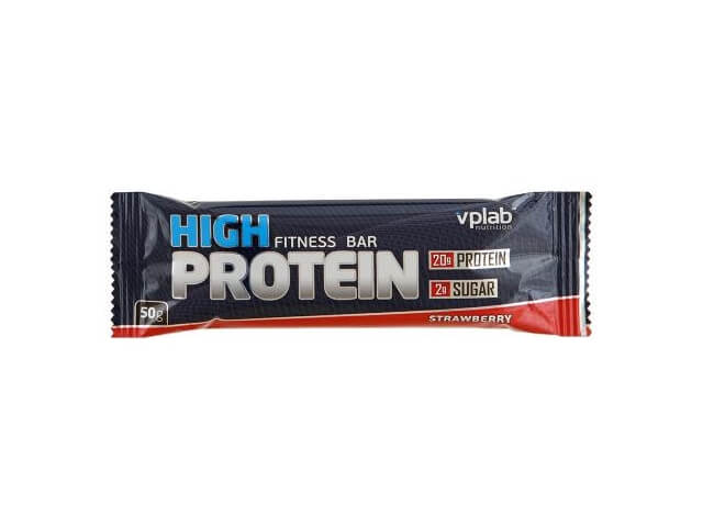 Батончик протеиновый High Protein Fitness Bar клубника 50г