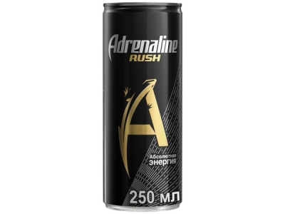Напиток Adrenaline Rush тонизирующий энергетический газированный 0,25л