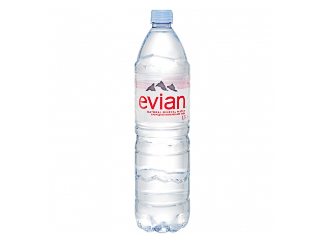 Вода Evian минеральная негазированная 1.5 л