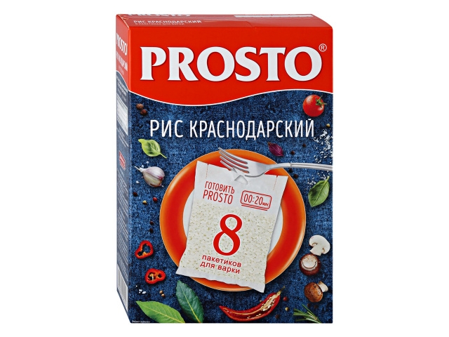 Рис Prosto Краснодарский 8 пакетиков по 62,5г