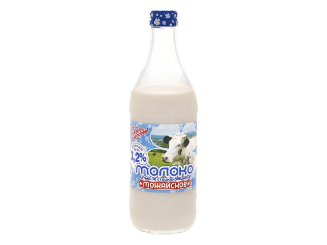 Молоко Можайское стерилизованное 3,2% 0,45л