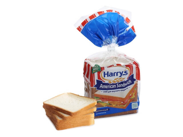 Хлеб Harry's American Sandwich Сандвичный пшеничный 470г