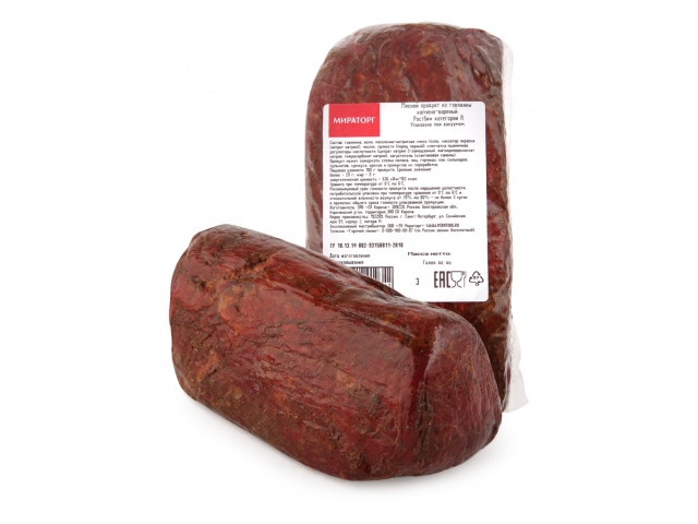 Ростбиф Мираторг из говядины копчено-вареный 0,9-1,7 кг